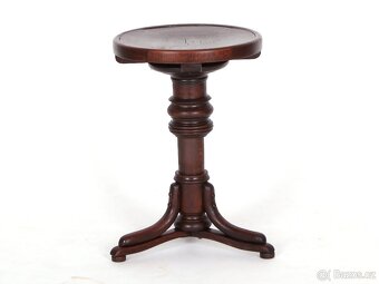 Klavírní, výškově stavitelná židle, stolička THONET No.3 - 11