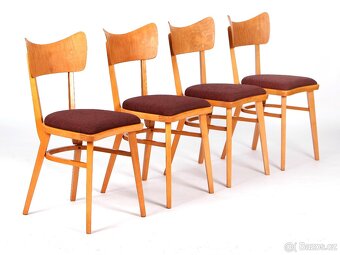 Designové retro židle po přečalounění, 4 kusy. - 11