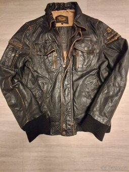 Pánská kožená bunda Pall Mall - pilotka vel. M - 11