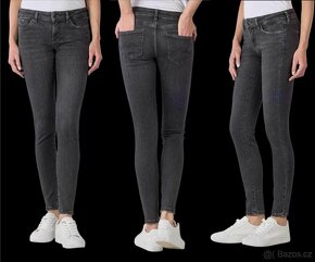 Dámské skinny rifle džíny Pepe Jeans Pixie šedé 27/30 - 11