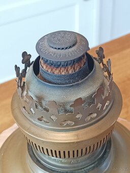 SECESNÍ PORCELÁNOVÁ PETROLEJKA EHRICH & GRAETZ 19. STOL. - 11