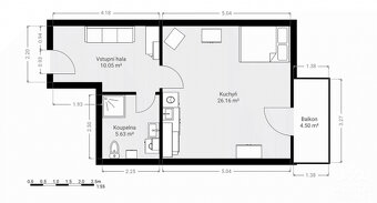 Pronájem bytu 1+1 42 m² s možností parkovacího místa, ulice  - 11