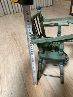 Starožitná židlička, stolička pro panenky 1945 - 11