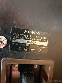 Kotoučový magnetofon SONY TC-378 - funkční - 11