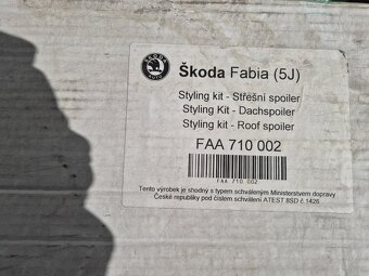 Škoda Fabia II střešní spoiler - 11