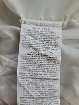 Dámská bílá bunda se šněrováním zn. Amisu, vel. XS - 11