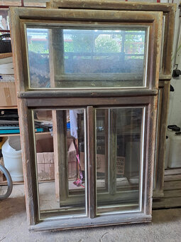 Dřevěné kastlové - špaletové okno 3ks - 11