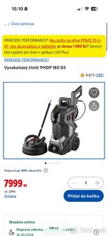 Vysokotlaký čistič PHDP 180 D3 Parkside performance - ZÁRUKA - 11