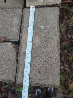 Dlažební betonové kostky / zámková dlažba přírodní 20x10x8cm - 11
