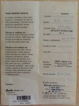 Klarinet Amati ACL 322S - 11