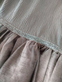 Sváteční šaty Lindex,vel.134,svetr H&M, vel.122/128 - 11