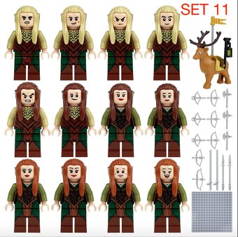 Figúrky pán prsteňov 3 (8ks) - typ lego, nové - 11