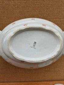 Starožitná porcelánová polévková mísa (terina) - 11