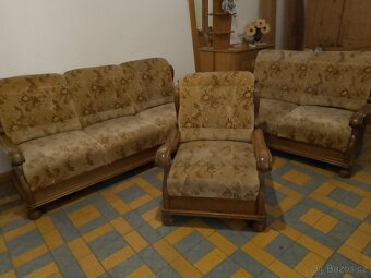 Rustikální sedací souprava 3+2+1 - 11