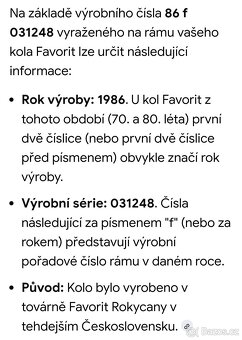 Prodám kolo FAVORIT - 11