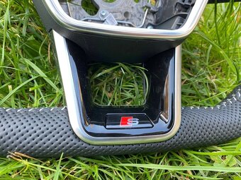 AUDI A6 A7 C8 Q8 S8 ETRON VOLANT kozeny zkoseny / vyhrievany - 11