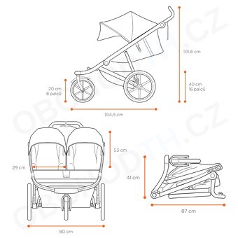 Thule Urban Glide 2 Double Black s příslušenstvím - 11