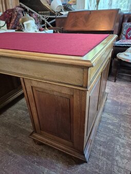 LUXUSNÍ STAROŽITNÝ PSACÍ STŮL - PROSTOROVÝ - 11