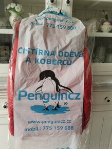 Prošívaná péřová bunda s kapucí přírodní kožešina - 11