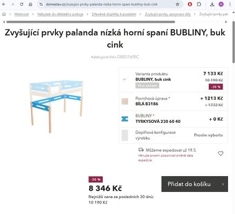 Domestav Zvyšující prvky buk cink DB857 - 11