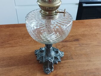 STAROŽITNÁ PETROLEJKA VE STYLU ART NOUVEAU, FRANCIE, 1900 - 11