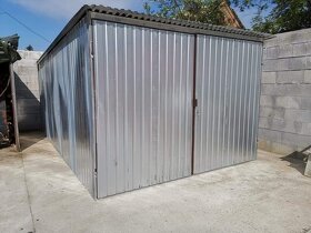 Plechová garáž 3x5 , nová, stavební buňka, kůlna, - 11