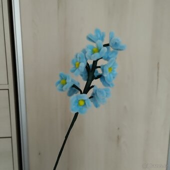 Květina, květiny,kytky, kytičky z modelovacích drátků. - 11