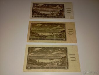 BANKOVKY 10 KČS, 1960, VZÁCNÉ SERIE, CHYBOTISK - 11