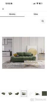 Rozkládací Pohovka s uloženým prostorem, trojmístna, 215 sm - 11