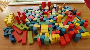 Vláček LORI, kostky chemoplast, stavebnice, Lego,kostky - 11