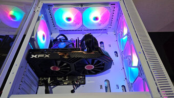 Bílé herní PC Intel Core i5,RX580 8GB,16GB,SSD1TB,WIFI+BT - 11