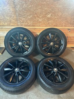 ALU Kola ŠKODA 5x112 R16 MINORIS Letní Pneu 205/55/16 - 11