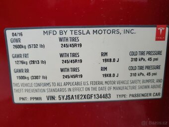 Tesla Model S, 2016, elektrická, AWD - 11