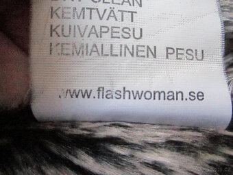 Kabát / kožich z umělé kožešiny, vel. M/L, délka 102 cm - 11