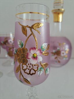 Ručně malovaná skleněná souprava Hand Made Glass - 11