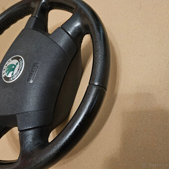 Škoda Fabia 1 gumový volant + airbag guma / kůže - 11
