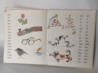 Retro SLABIKÁŘ, stará dětská učebnice, ČSSR, pošta 75.- - 11