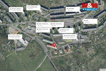 Pronájem bytu 1+1, 33 m², Ústí nad Labem, ul. Kmochova - 11