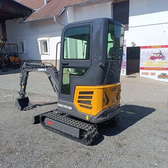 Minibagr G18SE PRO CAB, Kubota motor, roztahovací pásy - 11