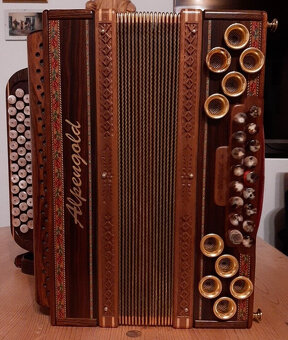 Štýrská harmonika G-C-F-B, Alpengold, model Bozen, Hans LAPP - 11