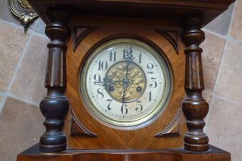 1900 sloupkové hodiny s orlicí Junghans - 11