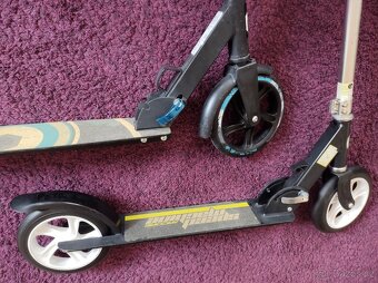koloběžka scooter velká kola 200mm hliníková skládací 2ks - 11