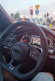 VOLANT KOZENY ZKOSENY PERFOROVANY kožený A4 S4 B9 A5 B9 Q5 - 11