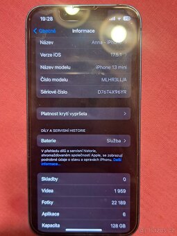 iPhone 13mini 128 GB modrý - 11