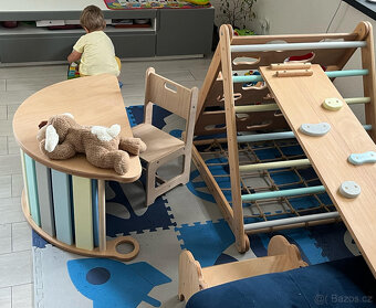 Barevná montessori houpačka - duha - 11