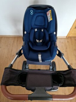 Trojkombinovaný kočárek Moon Rocca Navy - 11