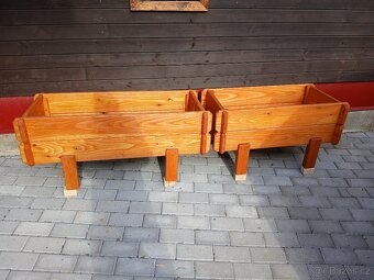 Dřevěné truhlíky na balkón/zahrada - 11