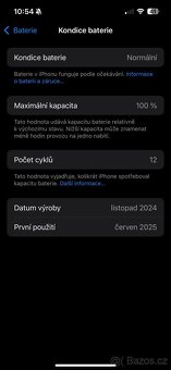 Zánovní iPhone 16e 128 GB bílý + příslušenství - 11