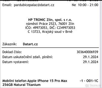 iPhone 15 Pro Max, 256 GB, přírodní titan. - 11