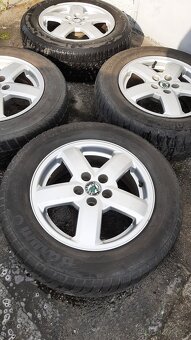 Originál alu kola škoda + zimní pneu 195/55 R15 - 11